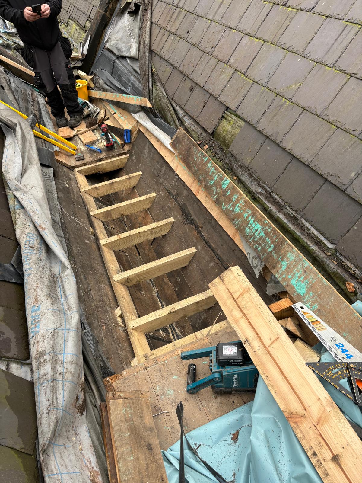 Church roof timber repair