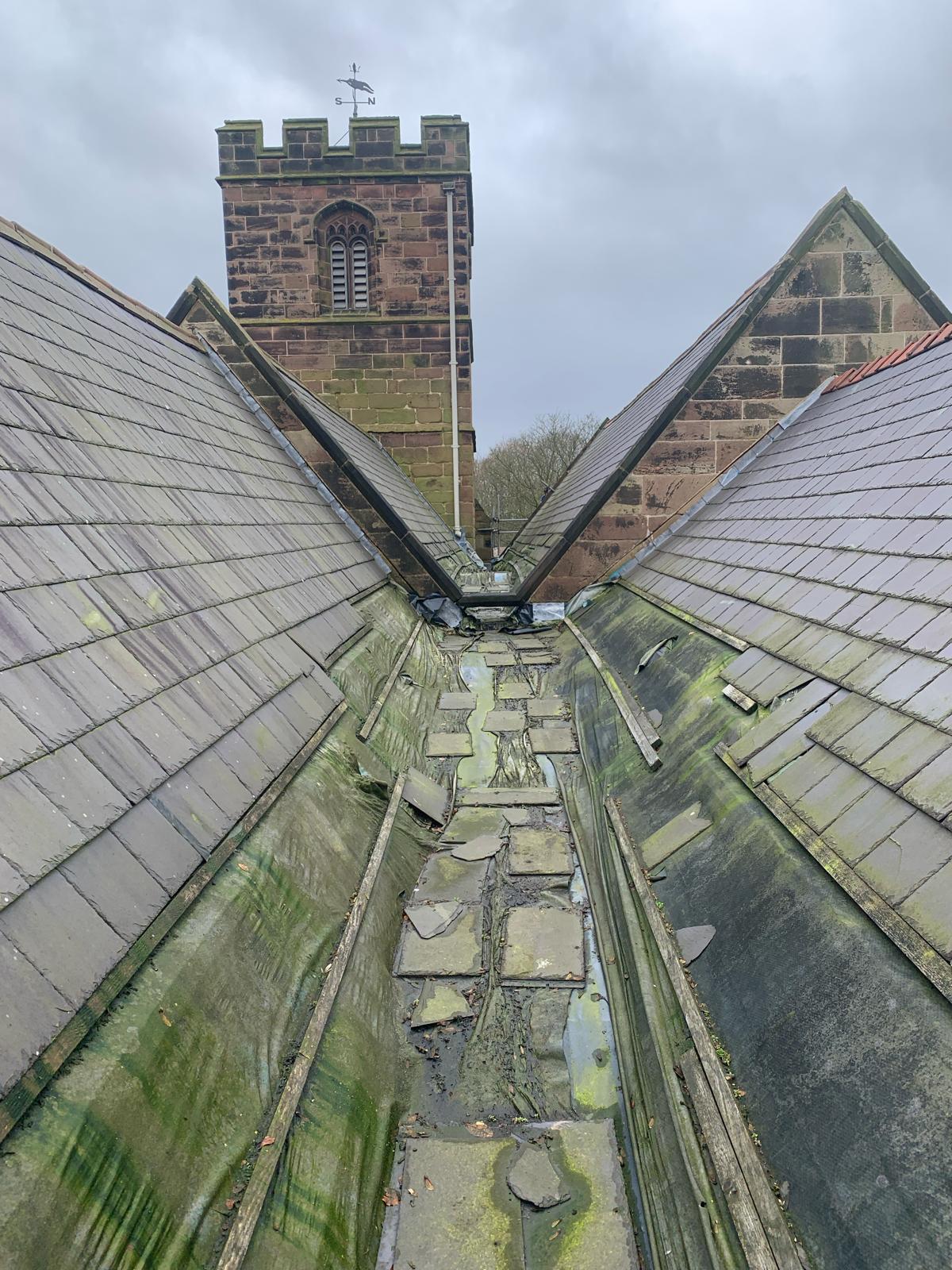 Listed church roof restoration