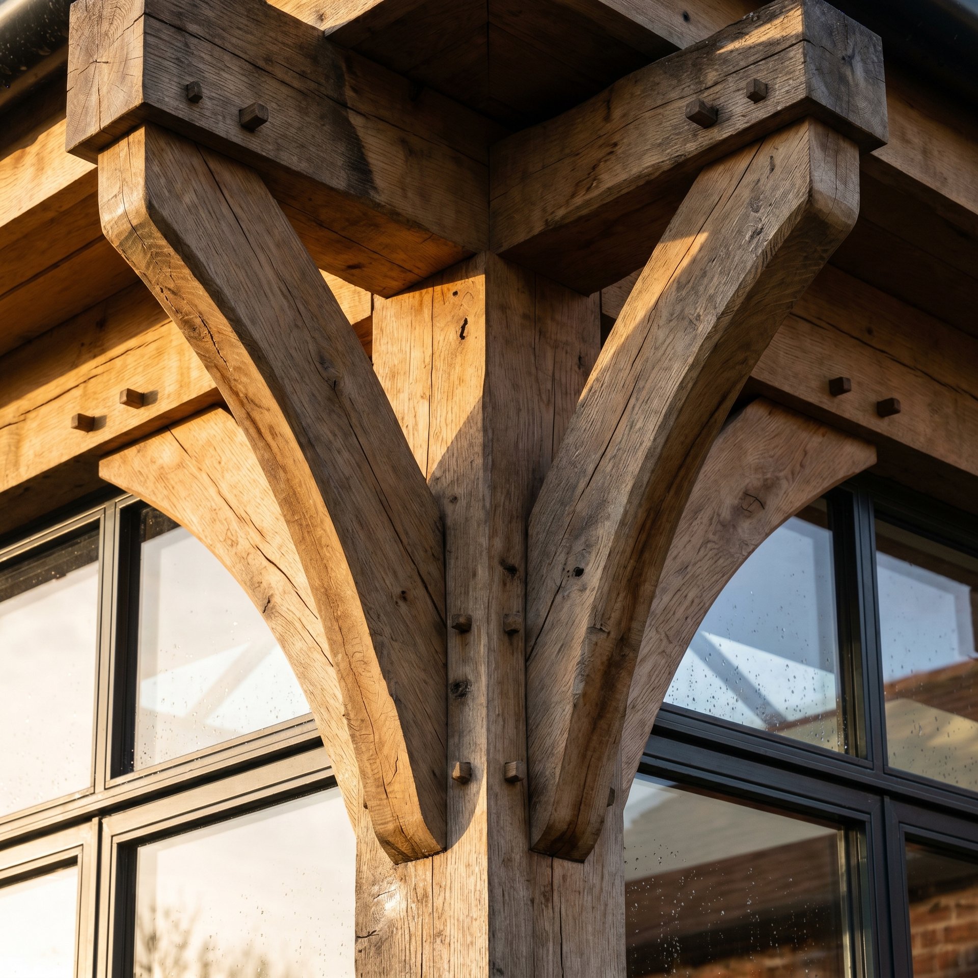 Oak frame detail