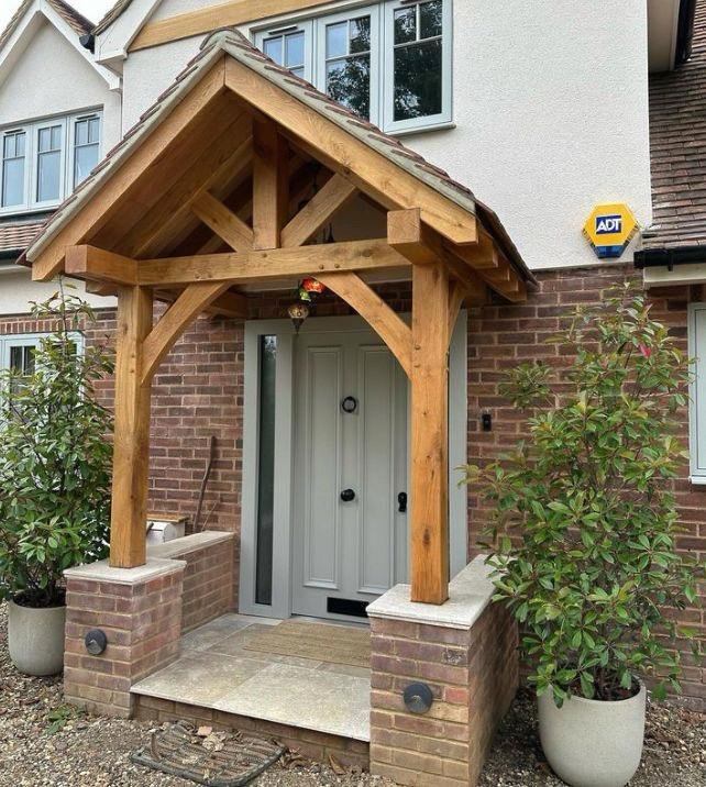 Bespoke oak porch