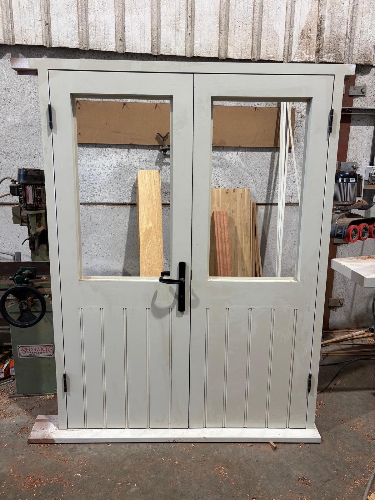 Painted French doors