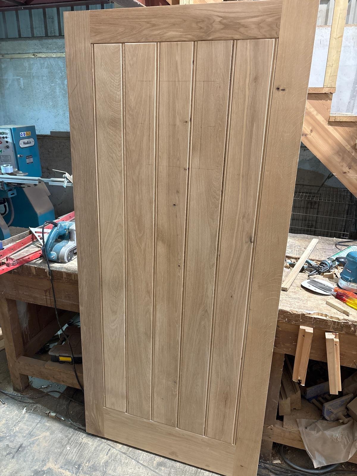 Solid oak internal door