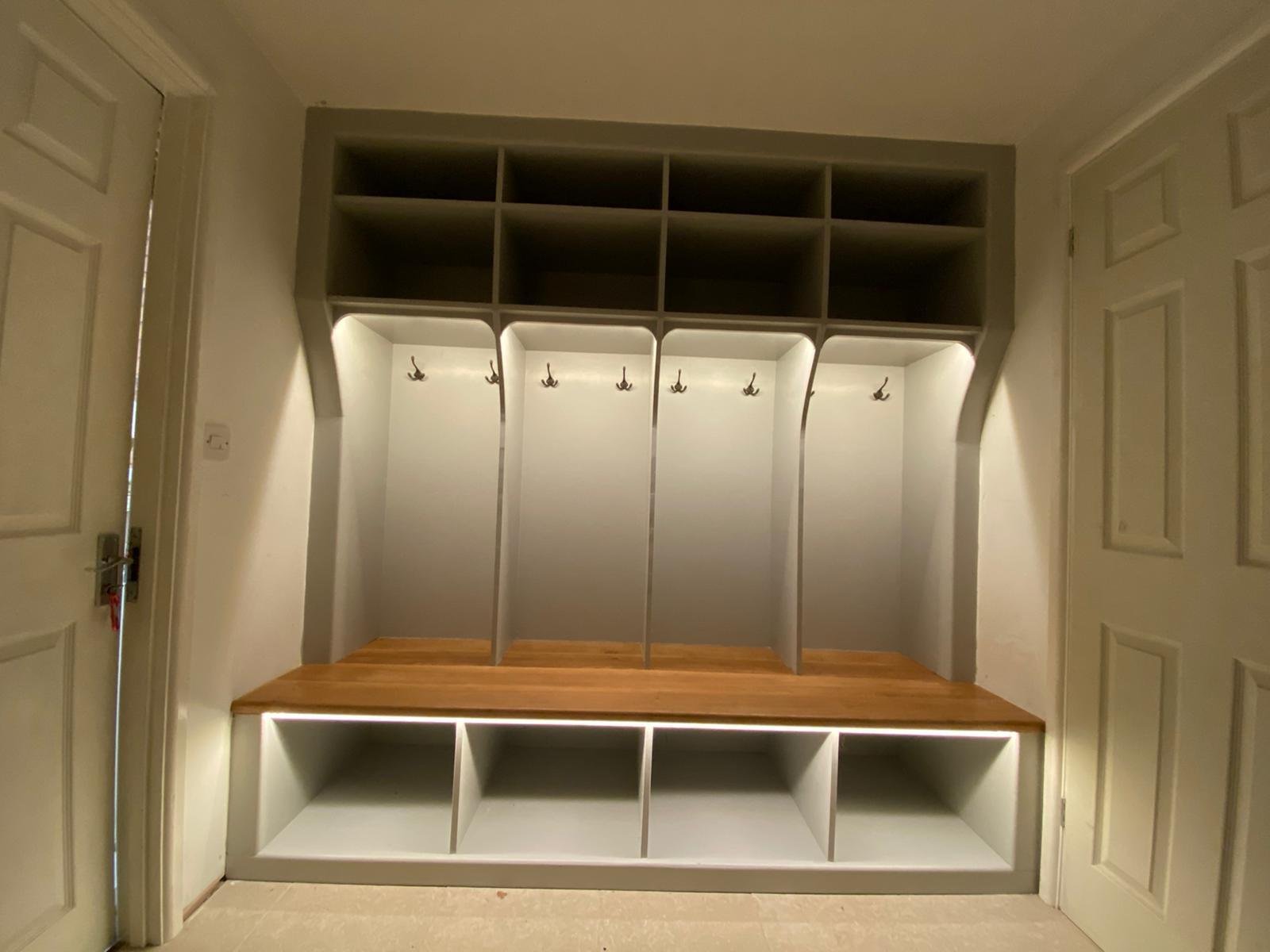 Boot room cabinetry