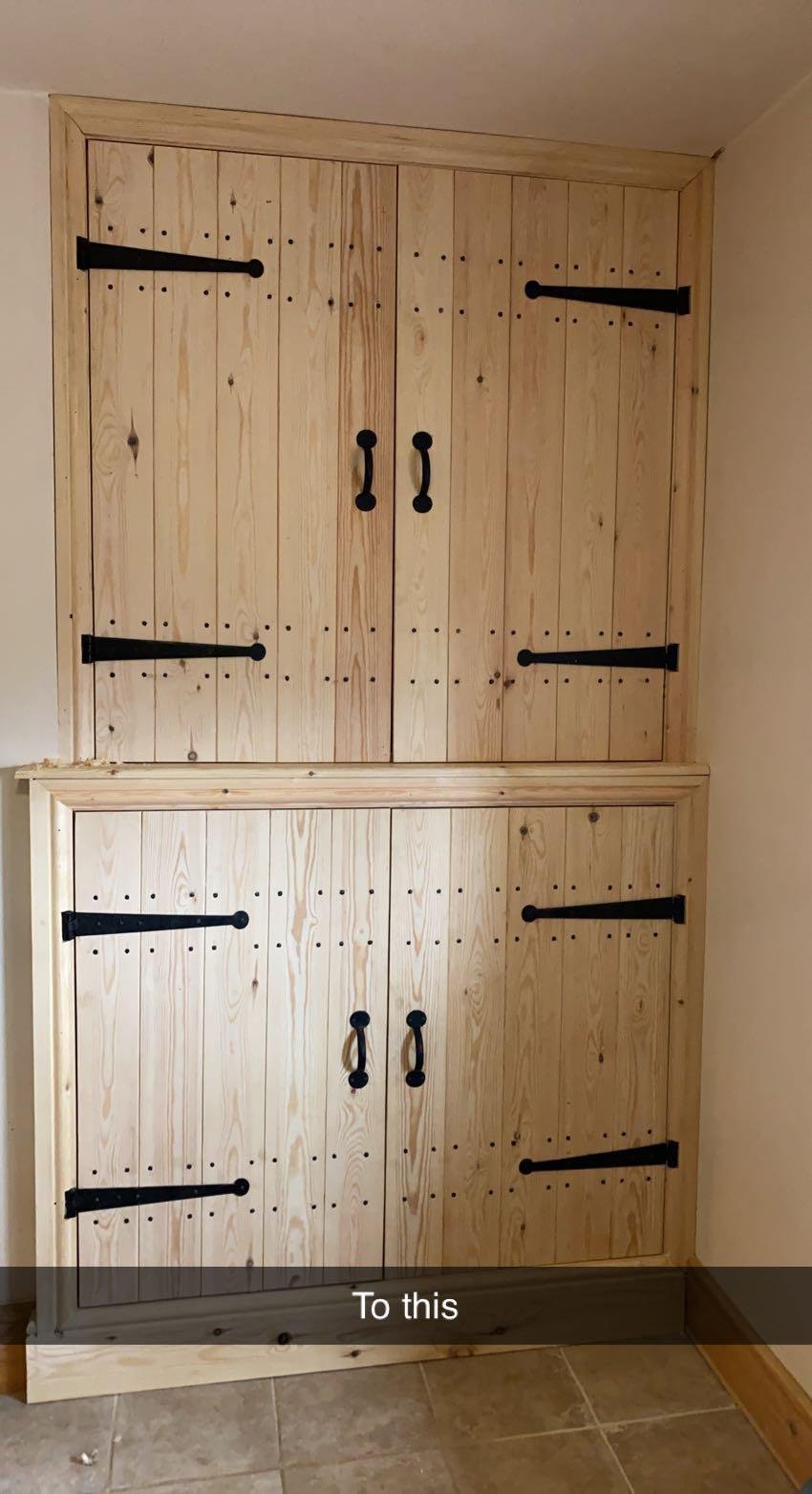 Rustic cupboards