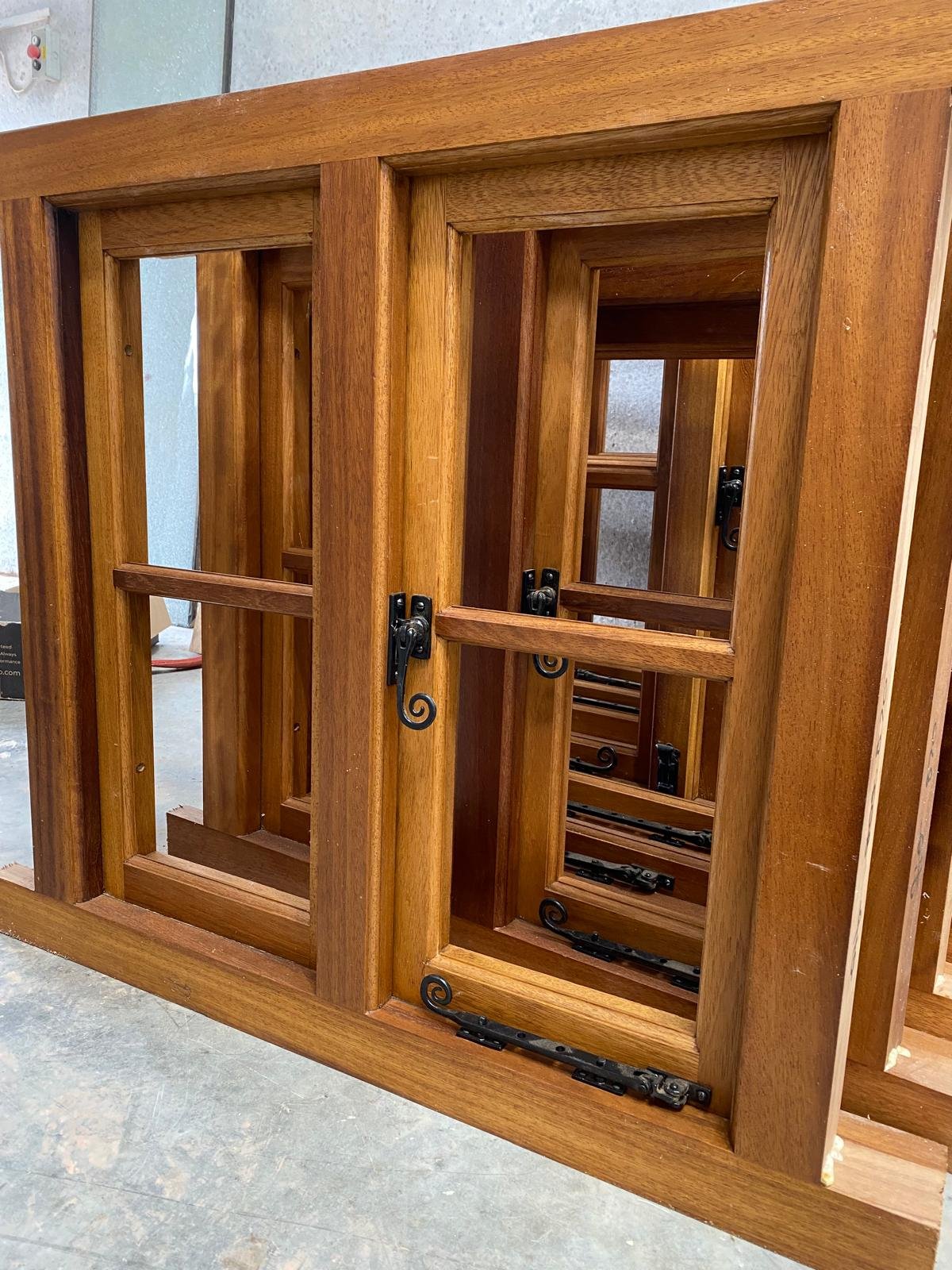 Hardwood window detail