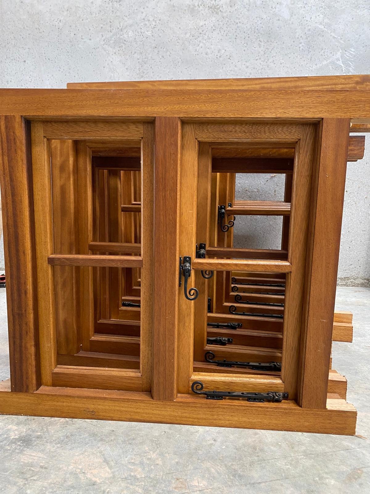 Hardwood window — workshop